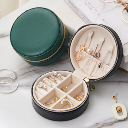 Mini Leather Travel Jewelry Box