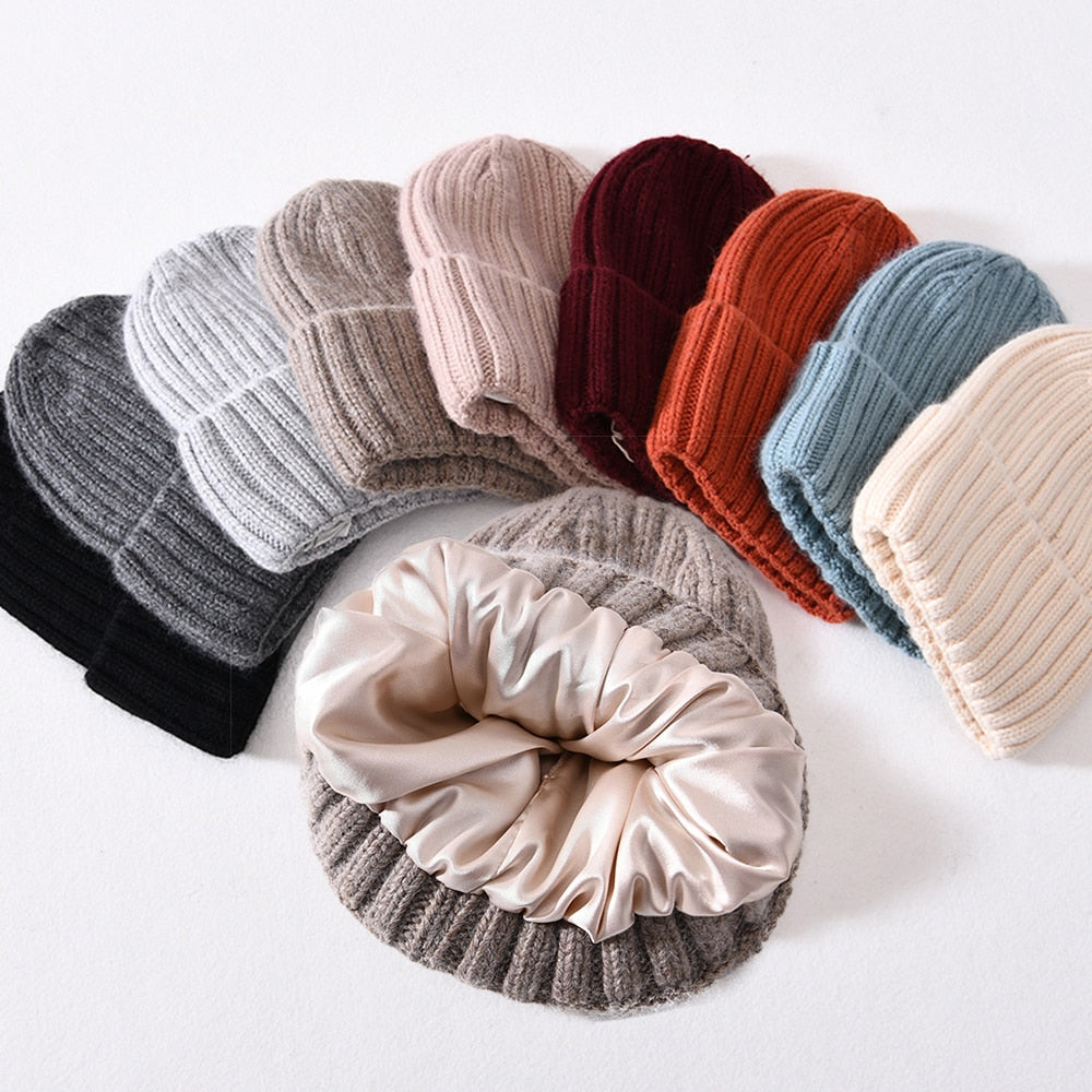 Stylish Silk Satin Beanie