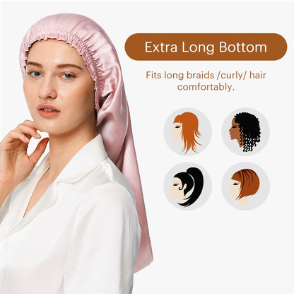 100% Real Silk Bonnet For Sleeping