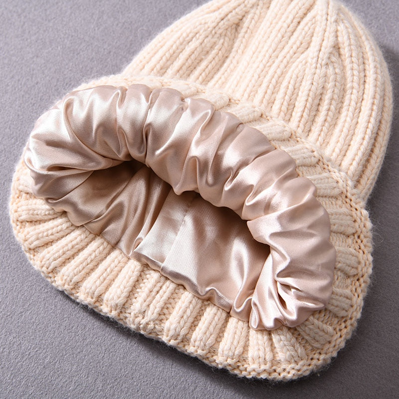 Stylish Silk Satin Beanie