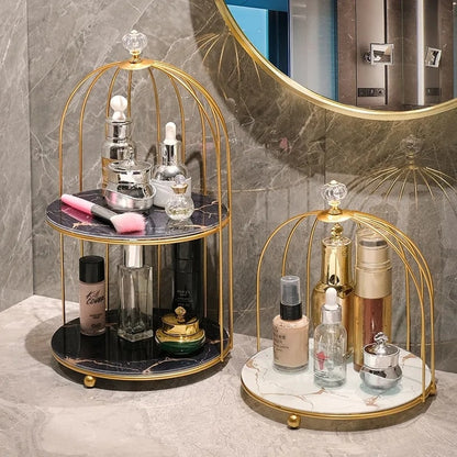 Luxury Cristal Organizer Gold Cage