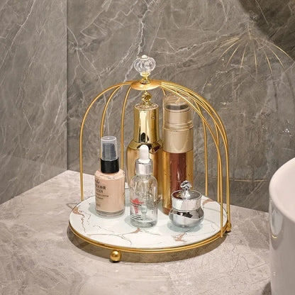 Luxury Cristal Organizer Gold Cage