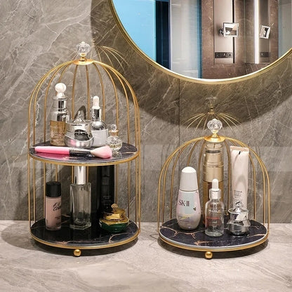 Luxury Cristal Organizer Gold Cage