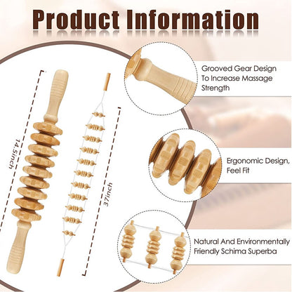 Wooden Lymphatic Drainage Massager Tools