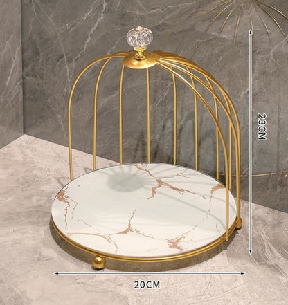 Luxury Cristal Organizer Gold Cage