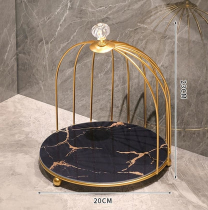 Luxury Cristal Organizer Gold Cage