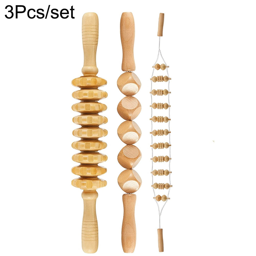 Wooden Lymphatic Drainage Massager Tools