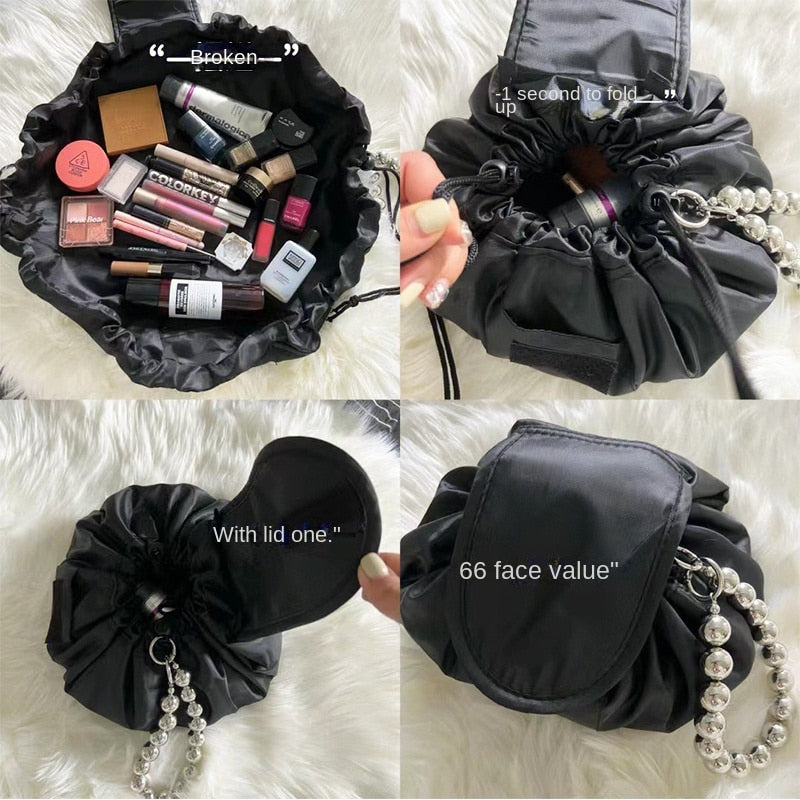 Drawstring Cosmetic Organizer Bag