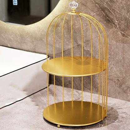 Luxury Cristal Organizer Gold Cage