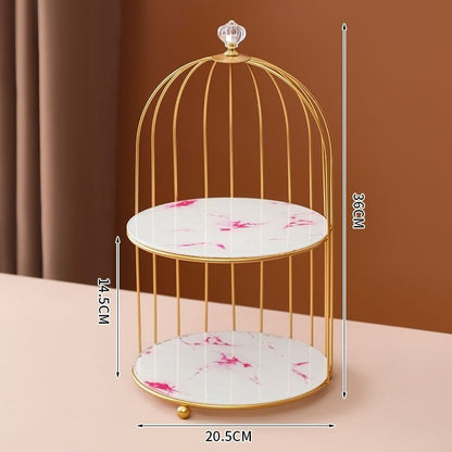 Luxury Cristal Organizer Gold Cage