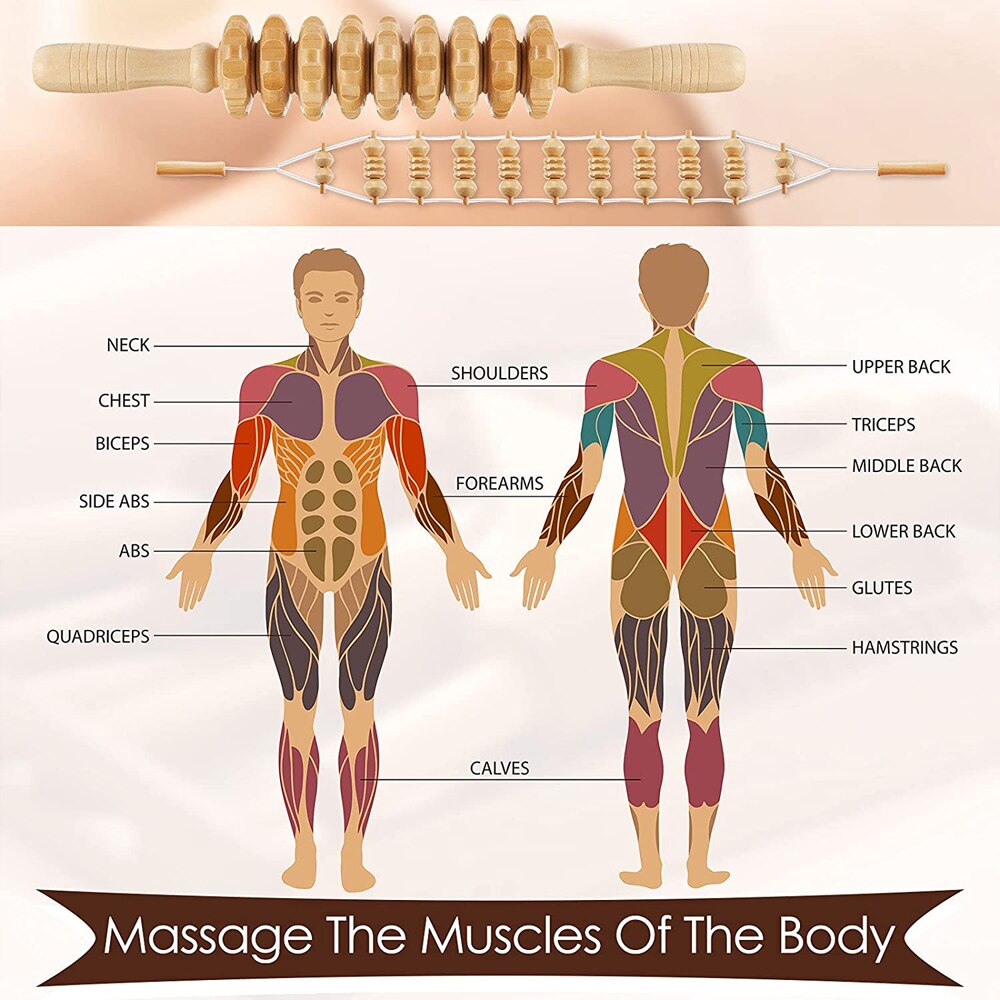 Wooden Lymphatic Drainage Massager Tools